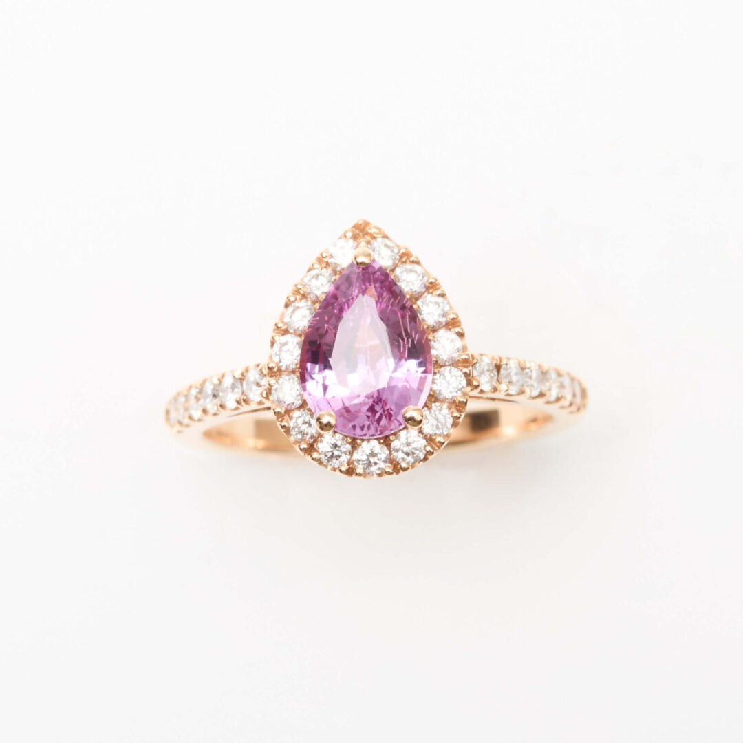 Bague Saphir rose