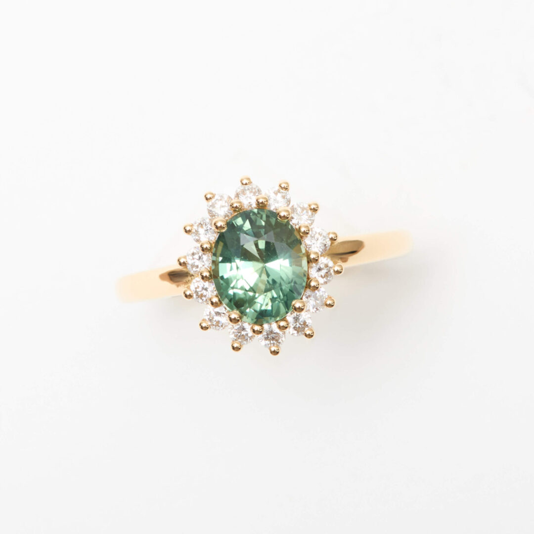 Bague Saphir Teal