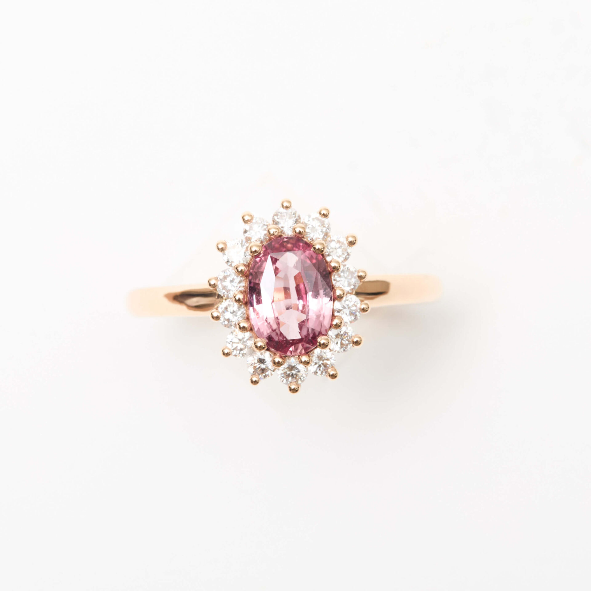 Bague Saphir Padparadscha