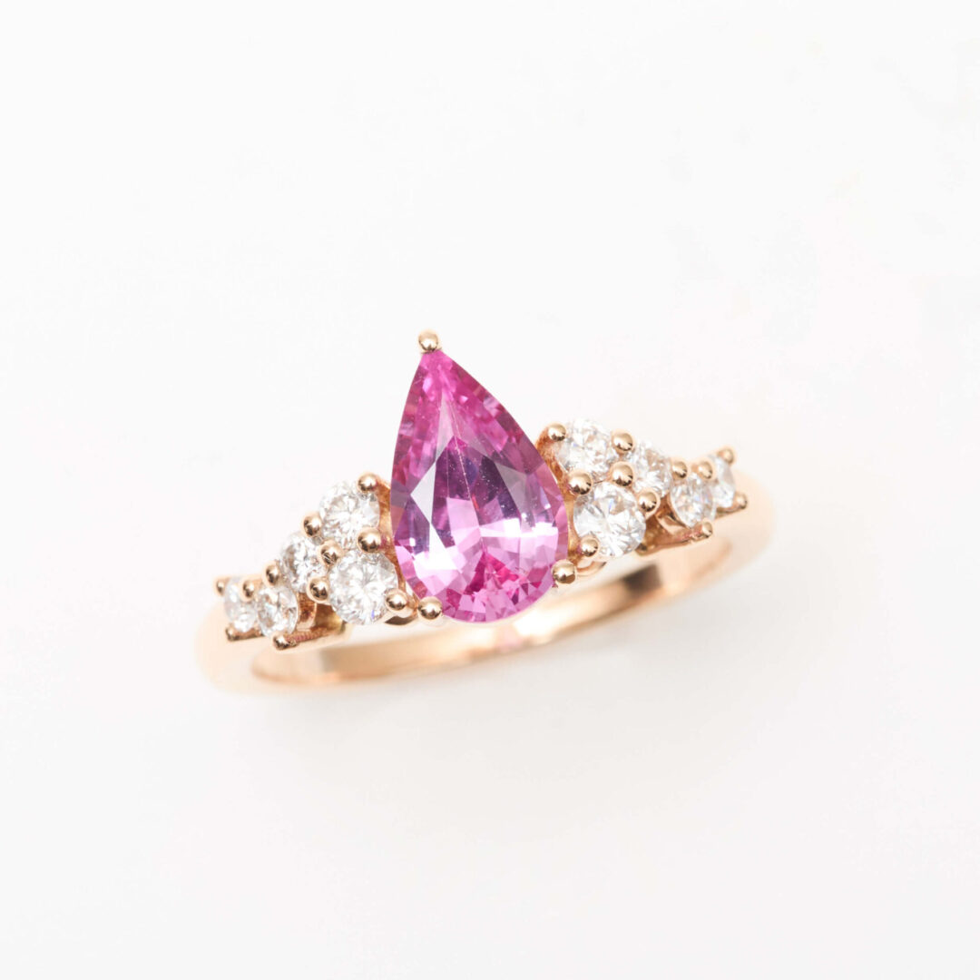 Bague Saphir Rose
