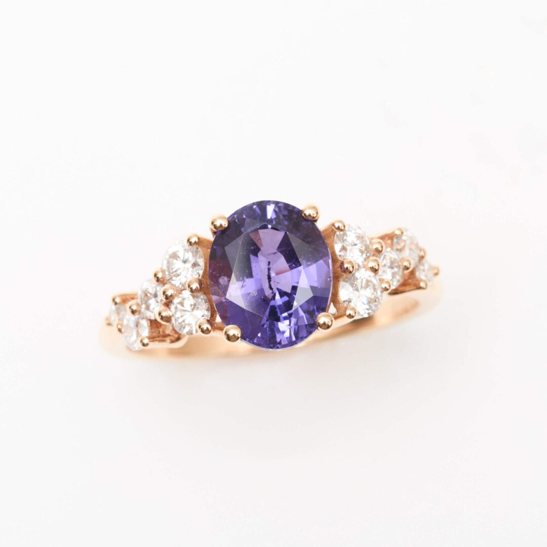 Bague Saphir violet