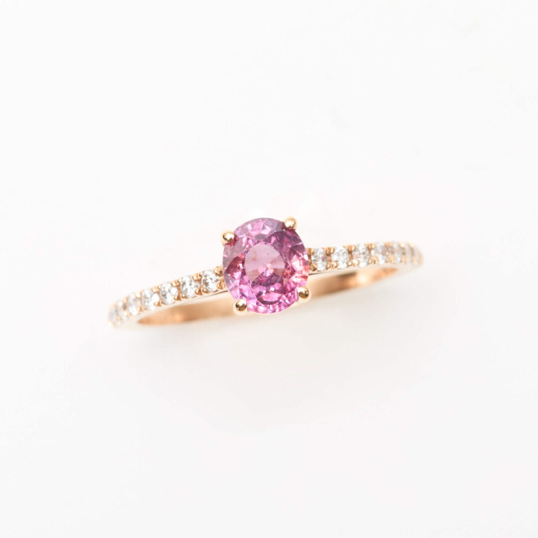 Bague Saphir rose