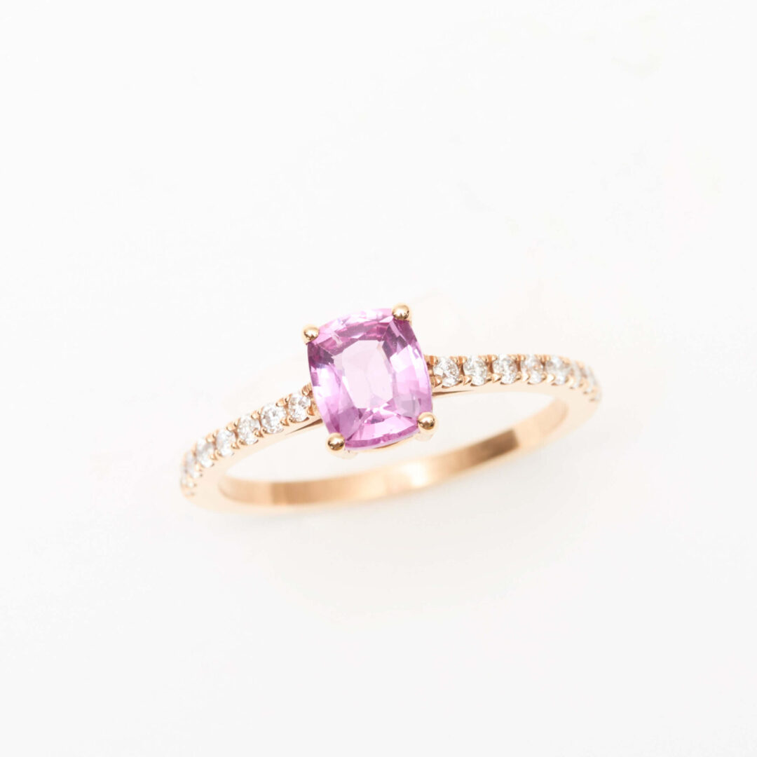 Bague Saphir rose