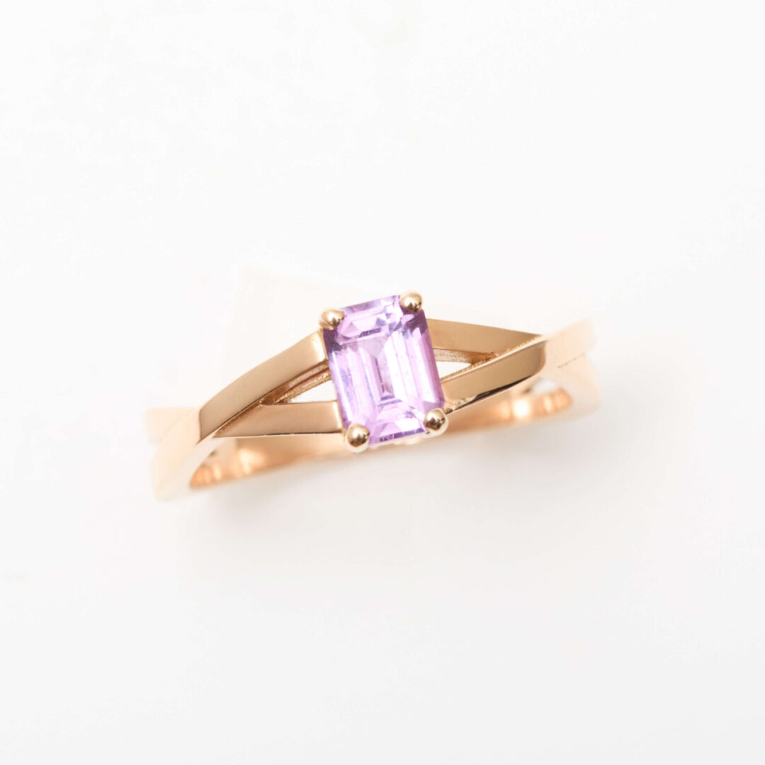 Bague Saphir rose