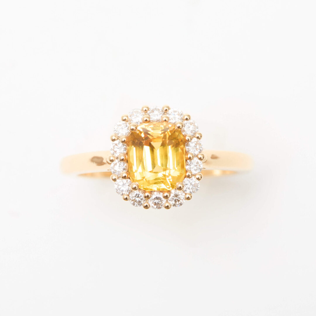 Bague Saphir Jaune
