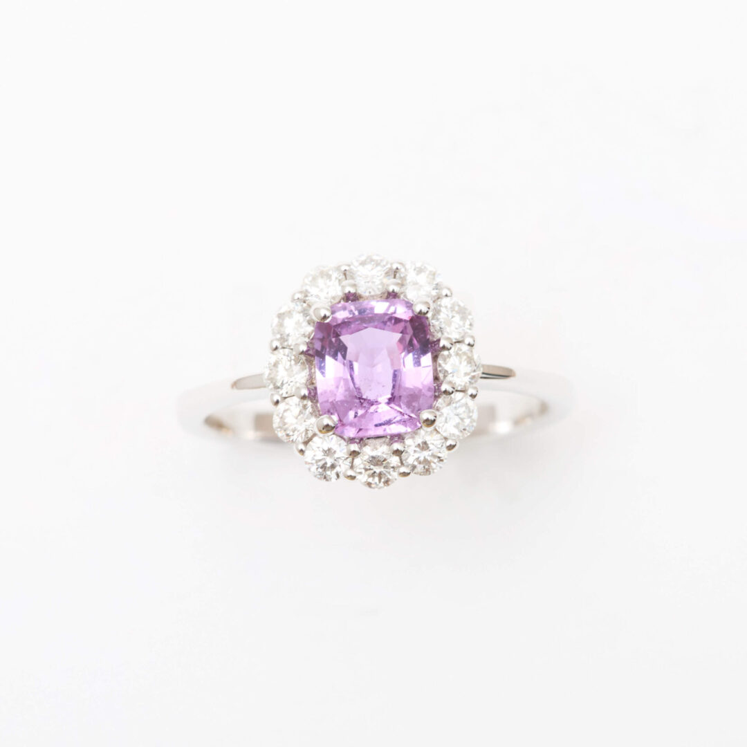 Bague Saphir rose