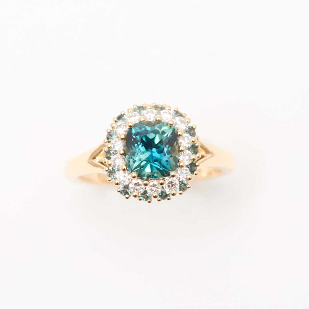 Bague Colombo Saphir Teal