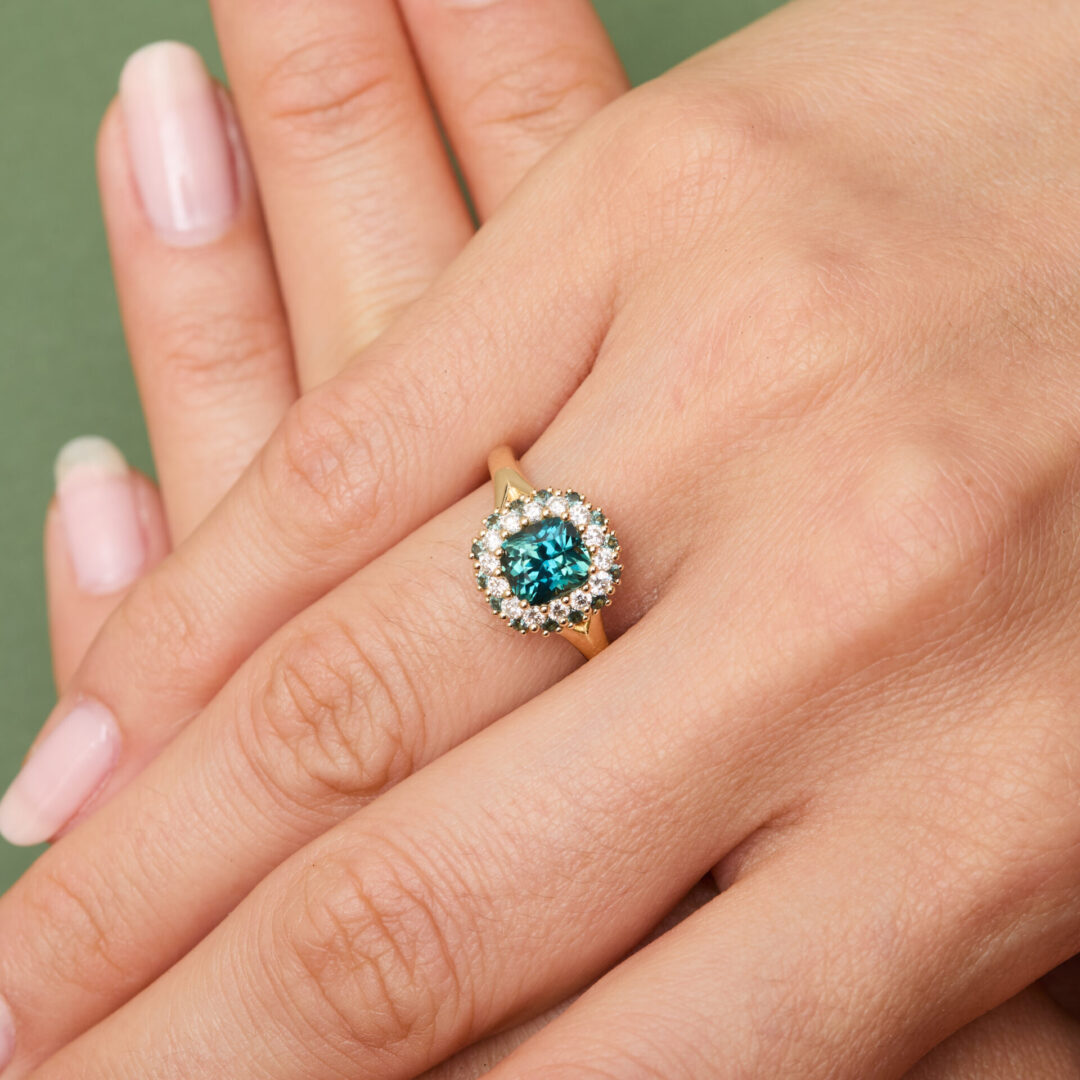 Bague Colombo Saphir Teal