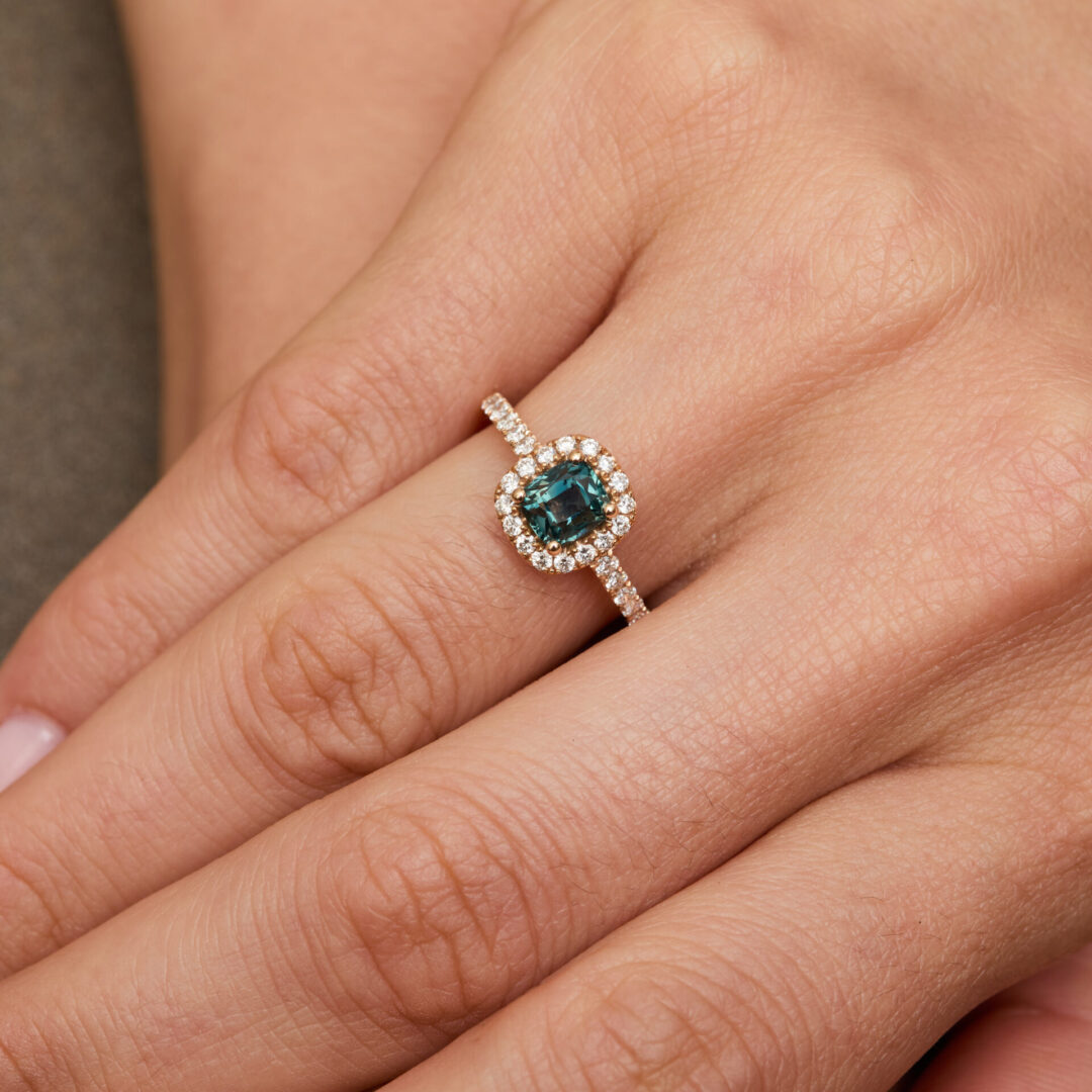 Bague Saphir Teal