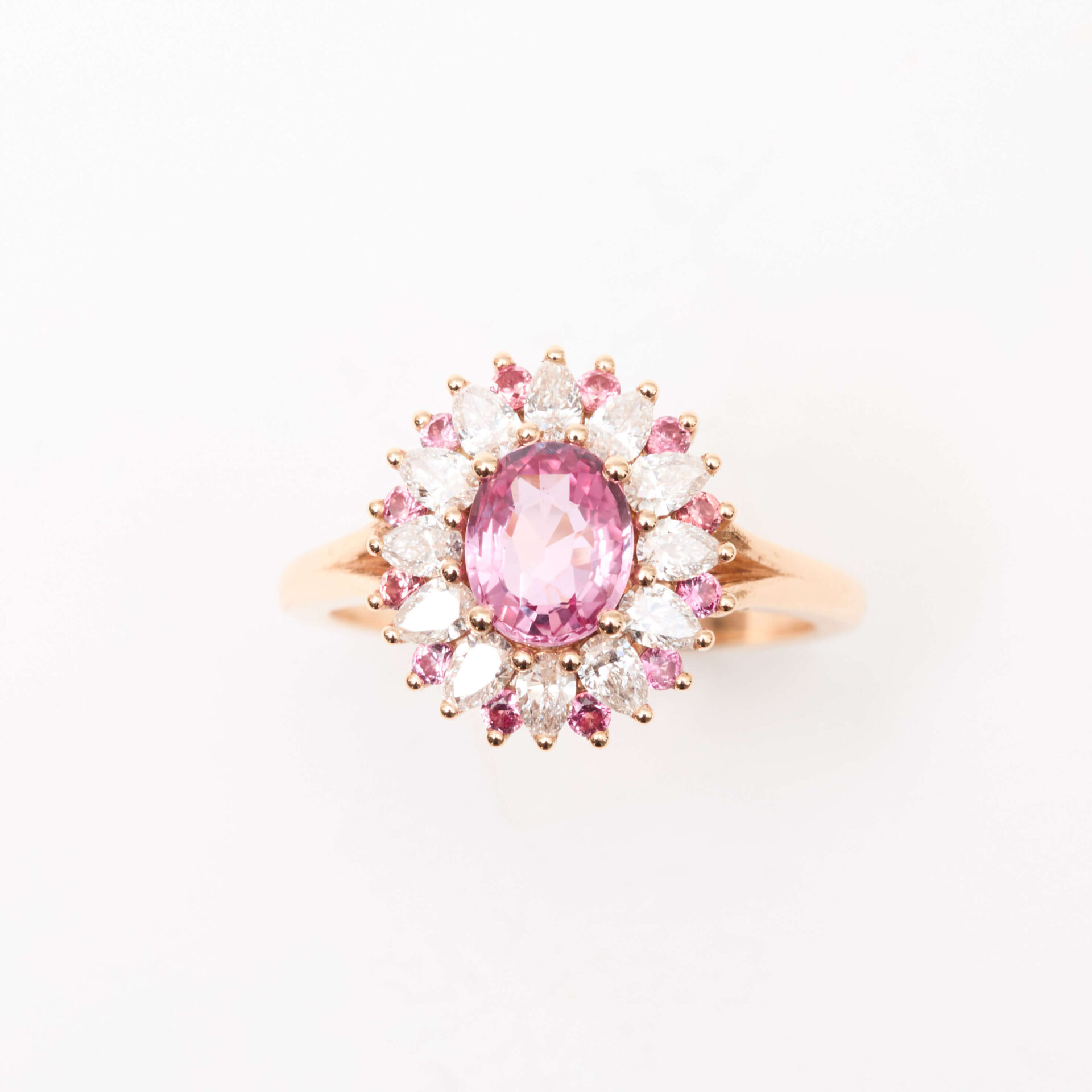 Bague Saphir Padparadscha