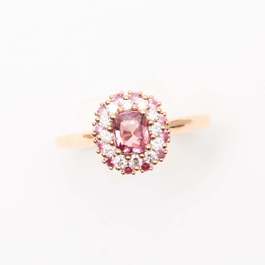 Bague Saphir Padparadscha