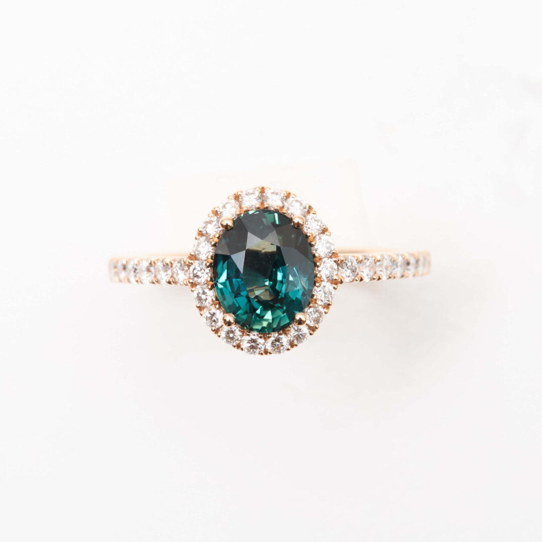 Bague Saphir Teal