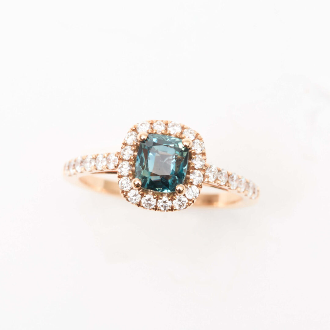 Bague Saphir Teal