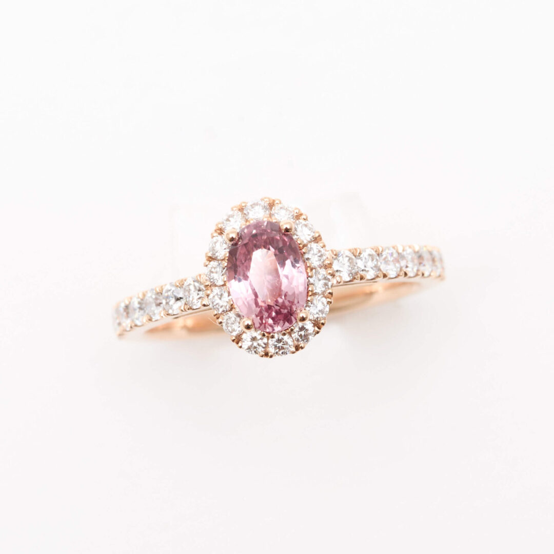 Bague Saphir Padparadscha