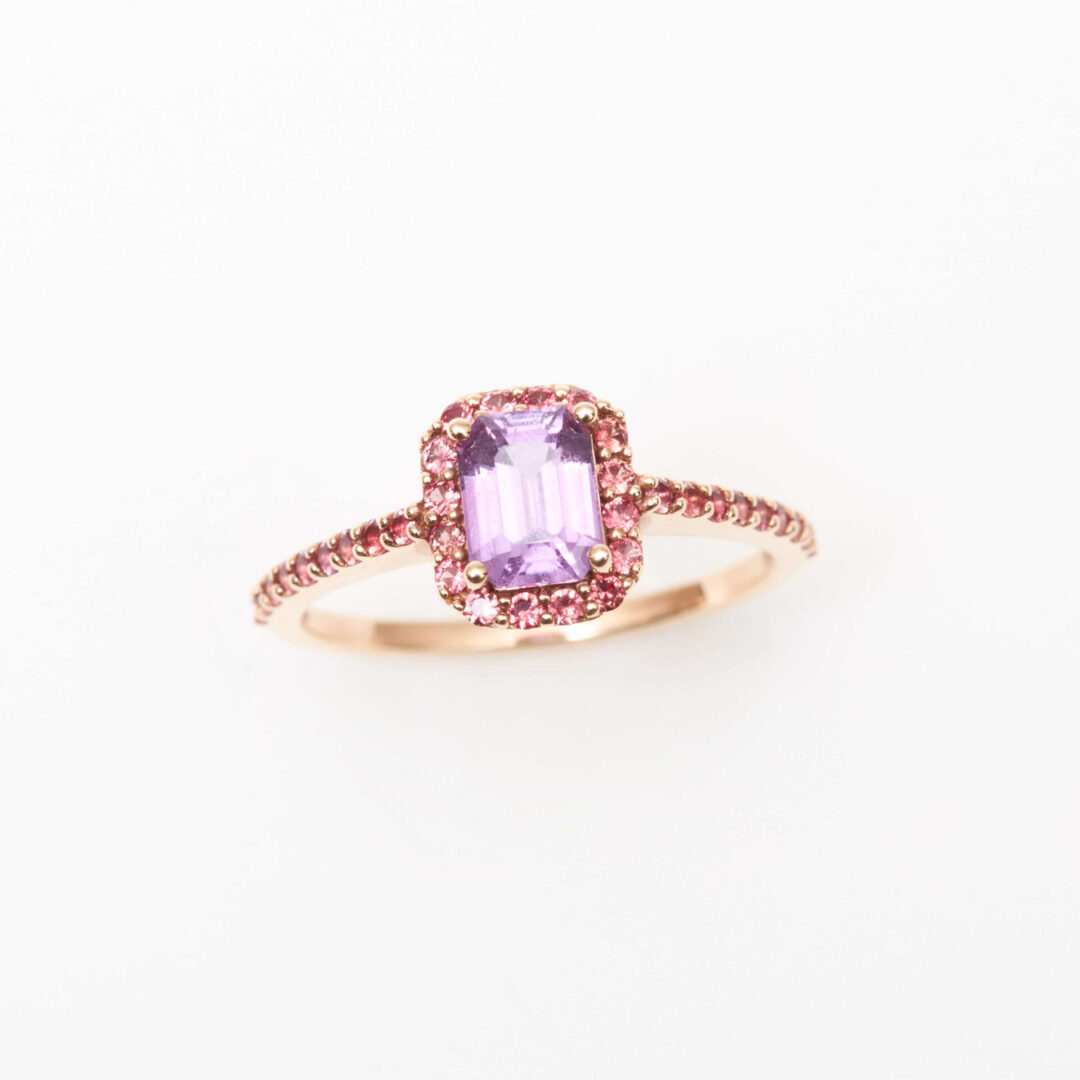 bague Saphir rose