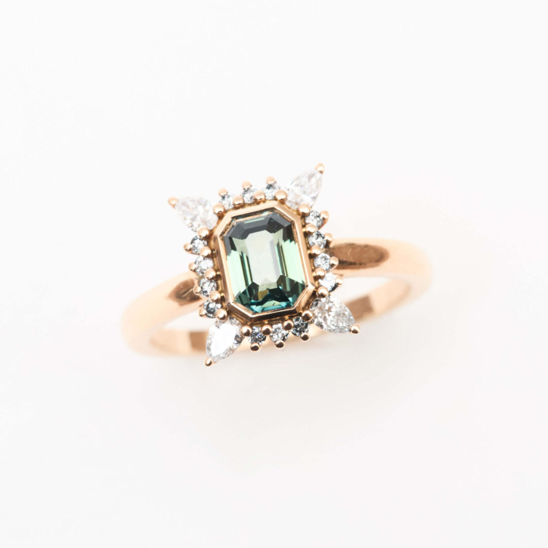 Bague Art deco marguerite
