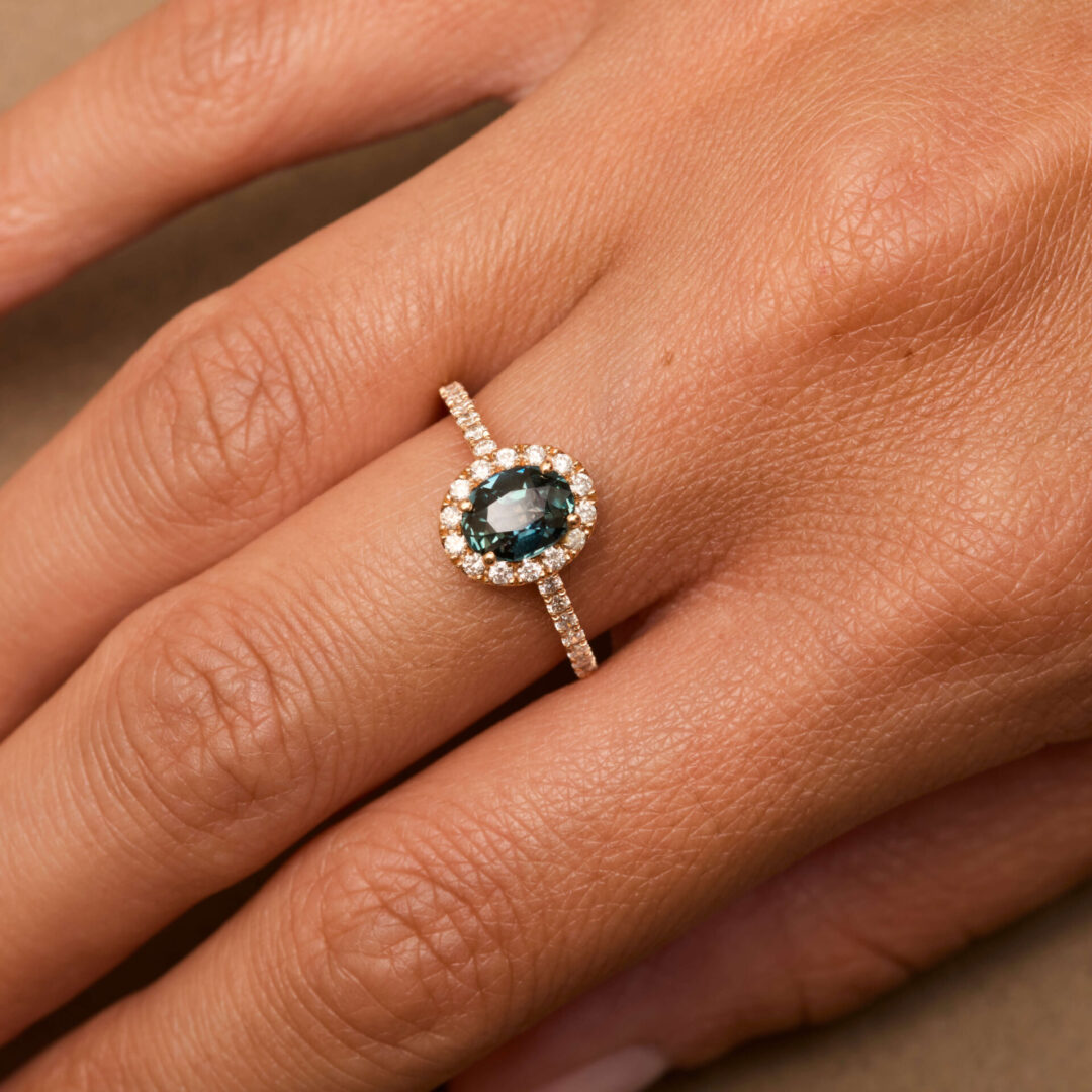 Bague Saphir Teal