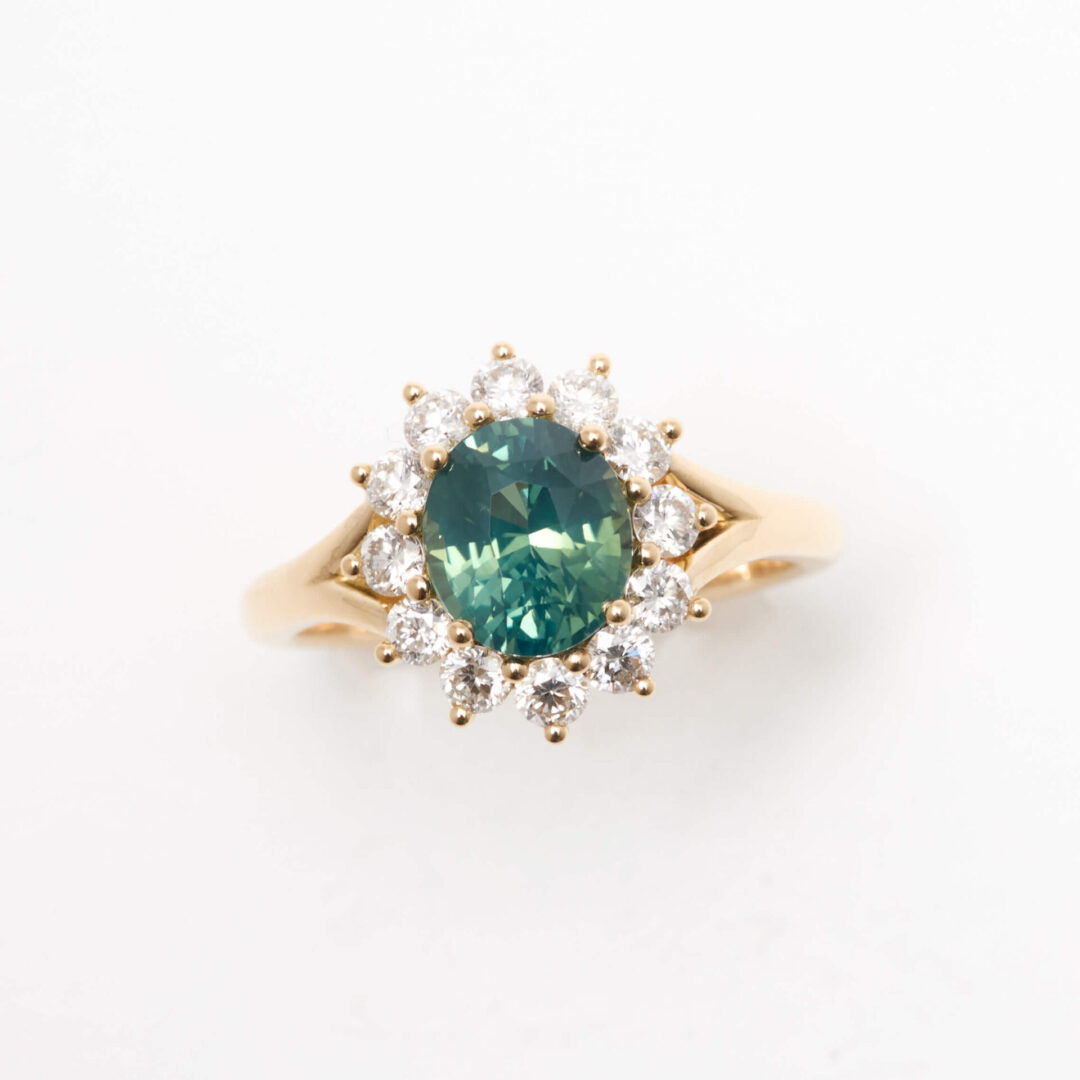 Bague Saphir Teal