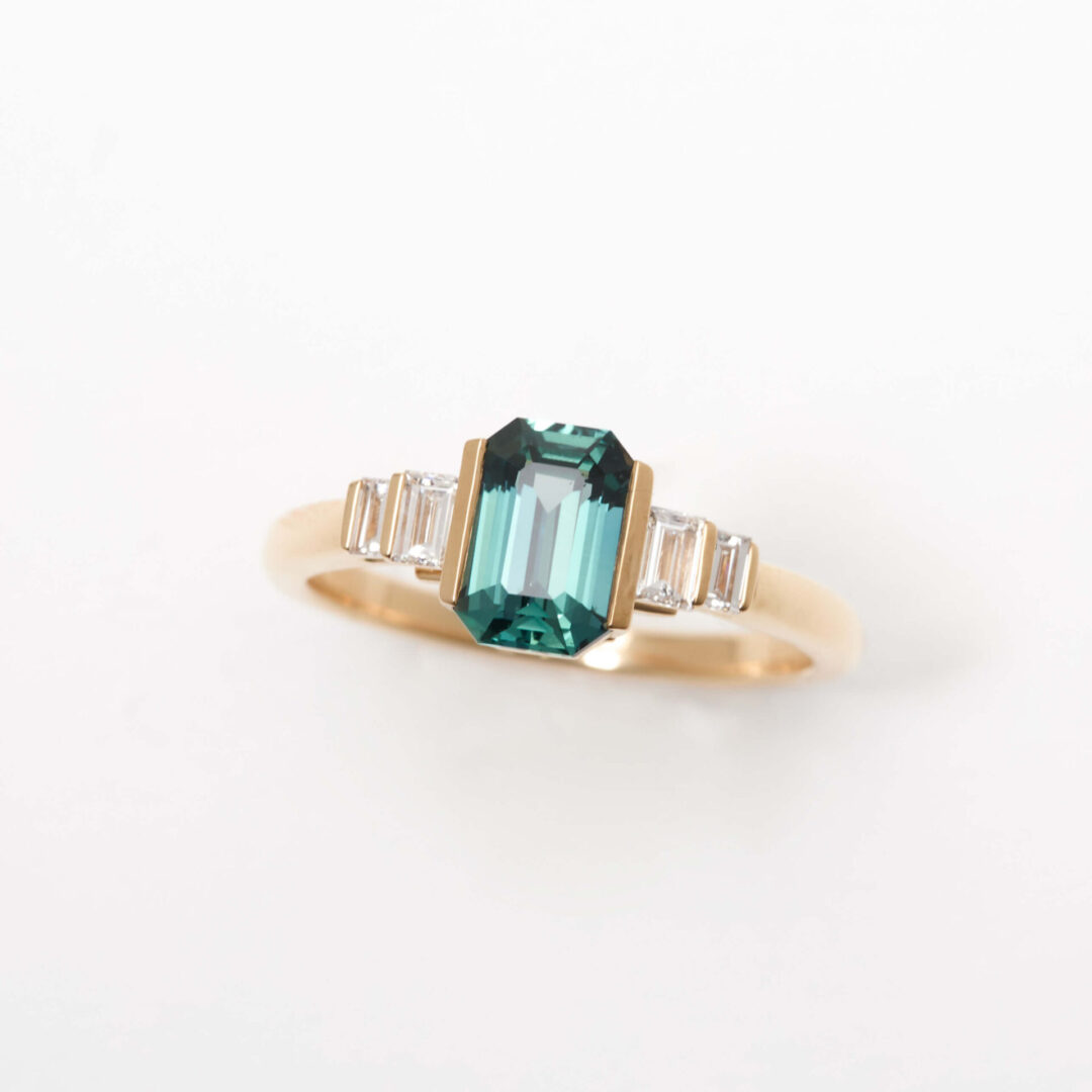 Bague Saphir Teal