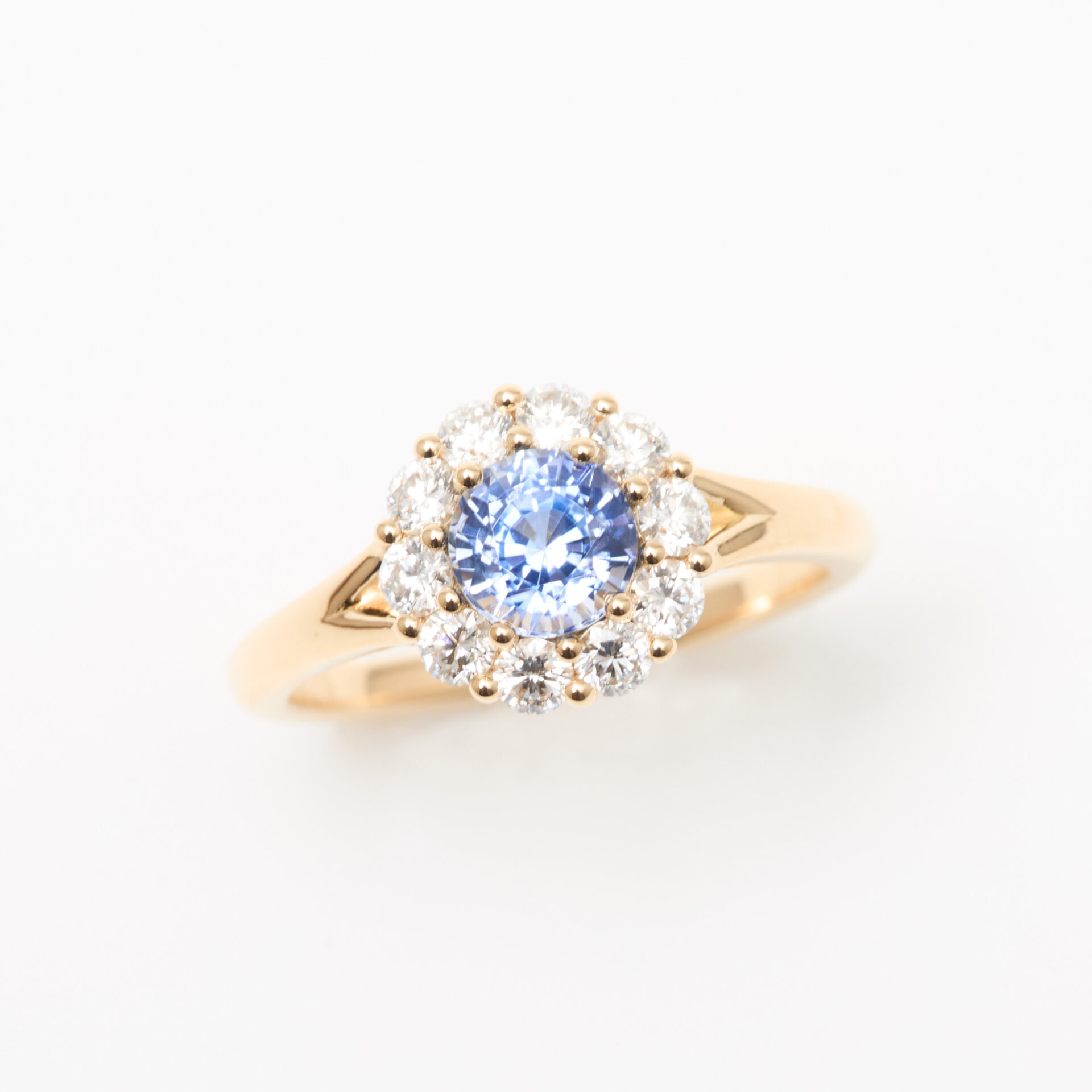 bague saphir bleu