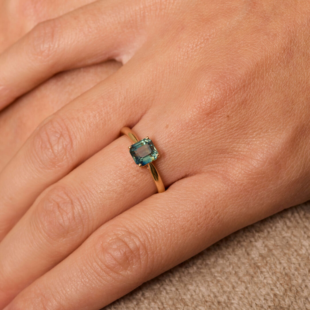 Bague Saphir Teal