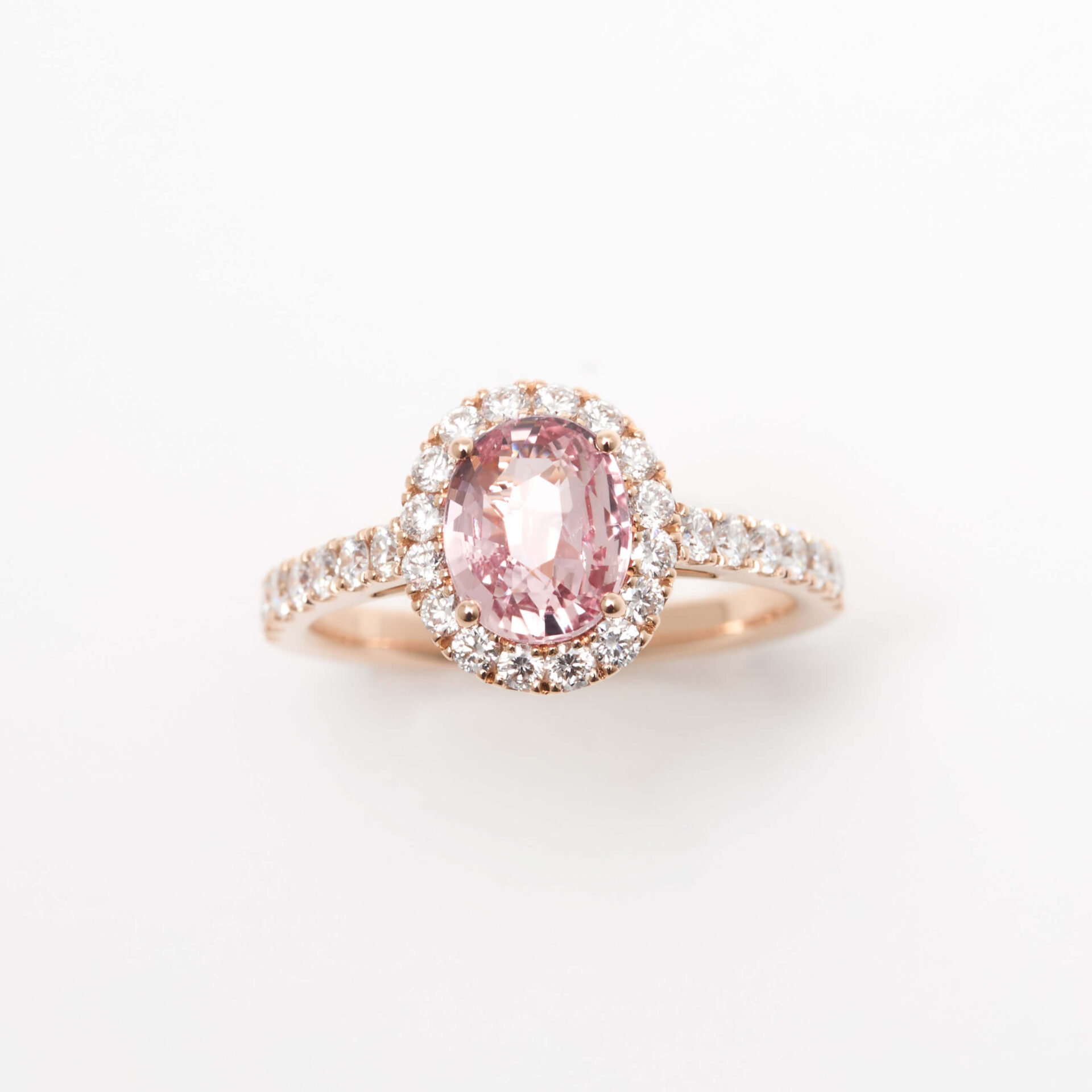 Bague Saphir Padparadscha