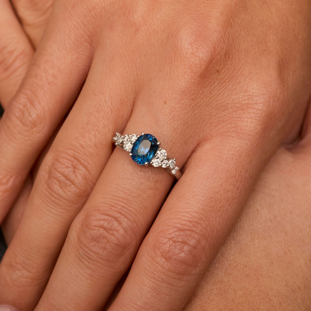 Bague Saphir Teal