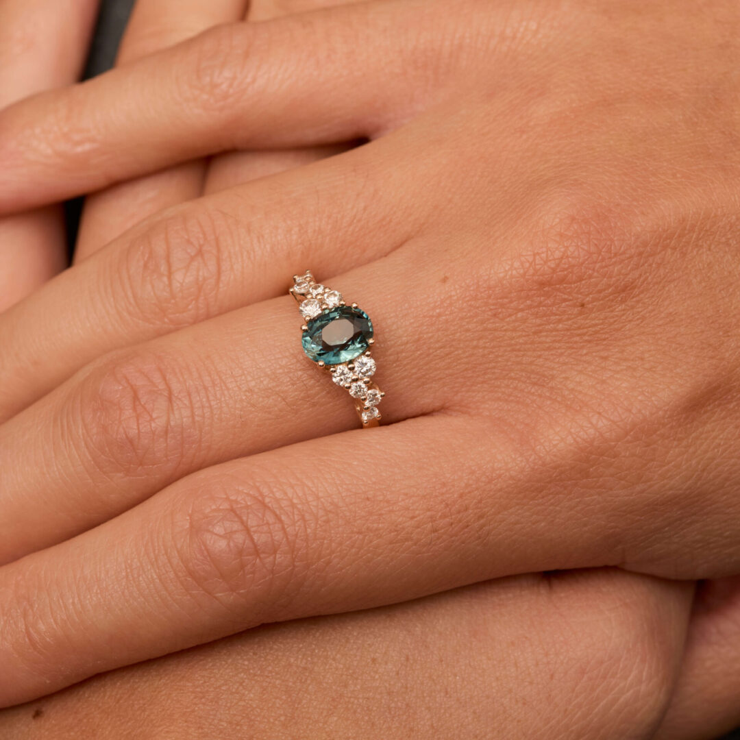 Bague Saphir Teal