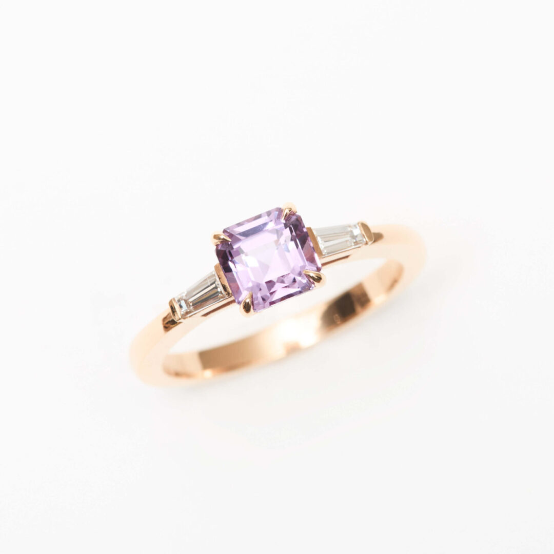 Bague Trilogie Saphir Rose