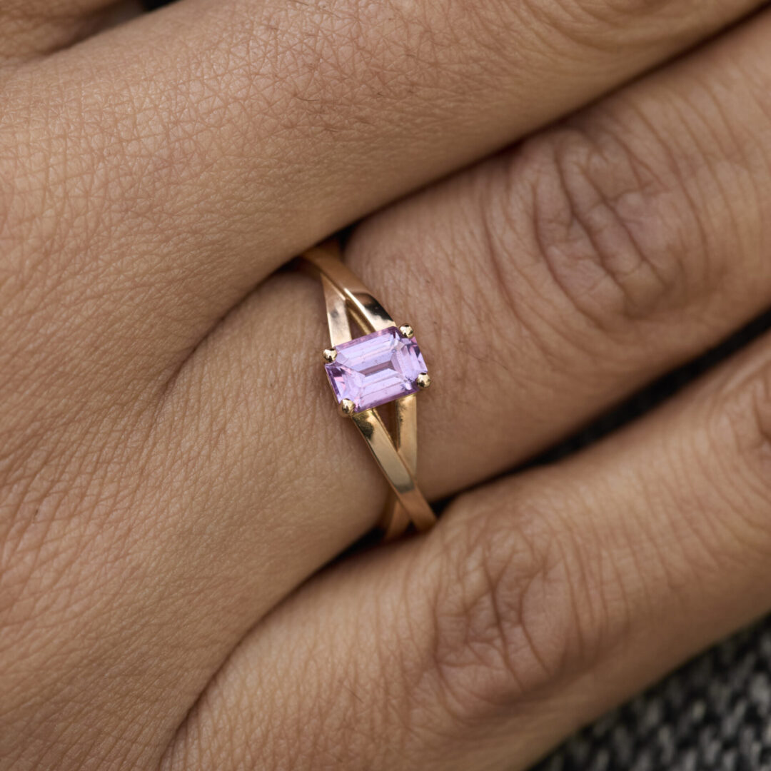 Bague Saphir rose