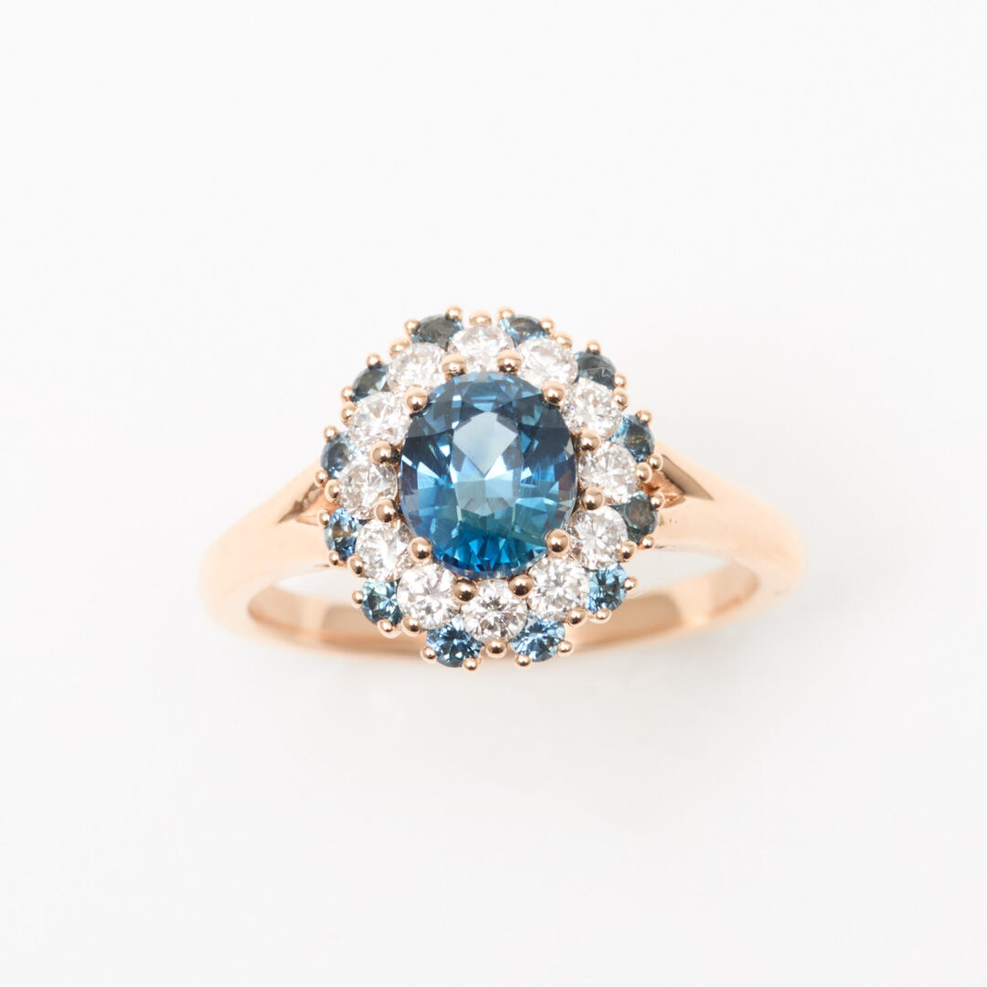 bague saphir teal
