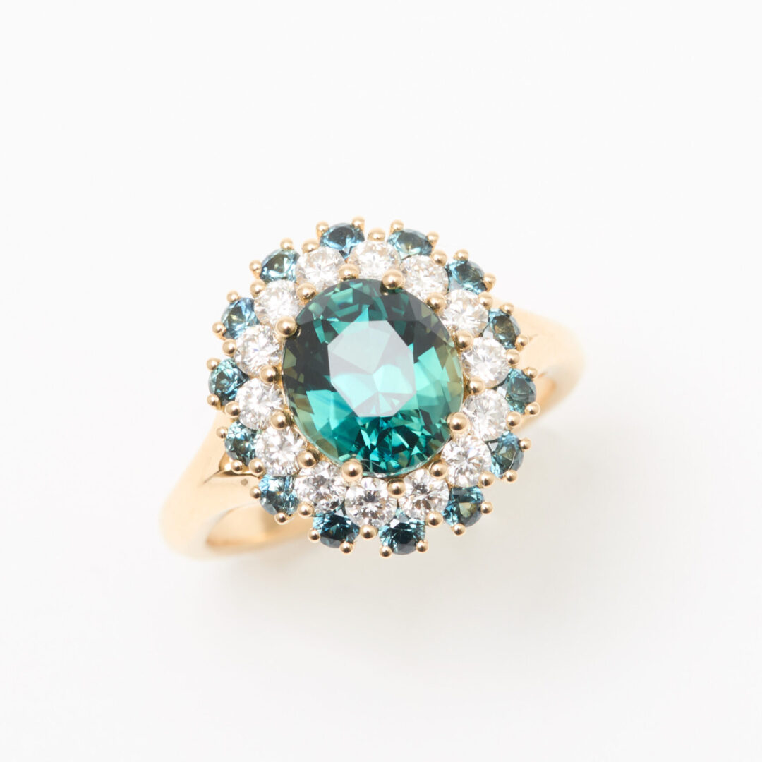 bague saphir teal