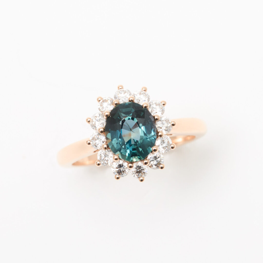 bague saphir teal