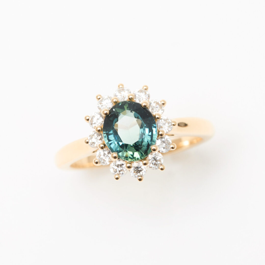 bague saphir teal